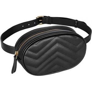 Crossbody Fashion Fanny Pack PU Leather Waterproof Belt Bag