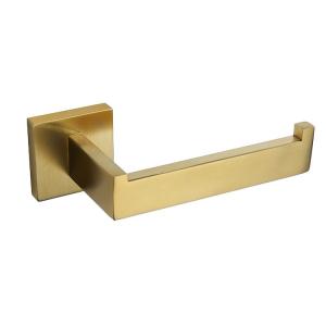 Wall Mounted Toilet Rolling Paper Holder 304 Stainless Steel Matte Gold