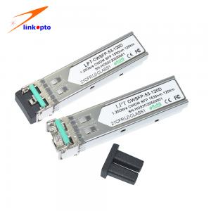 1.25G CWDM Lc 120km Mini Gbic Optical Sfp Transceiver Single Mode