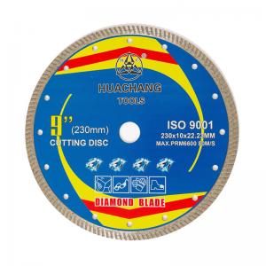 China 9inch 230mm Porcelain Diamond Blade 230 X 22mm 9 Concrete Cutting Disc supplier