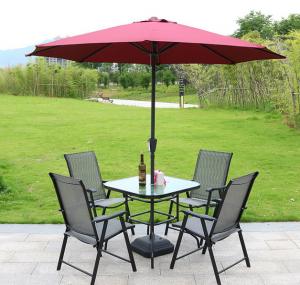 Summer Garden Furniture Table And Chairs Set With Parasol Sun
