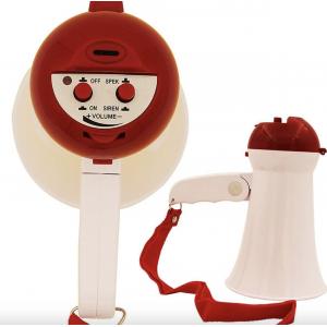ABS Bullhorn Foldable Wireless Megaphone With Bluetooth Built In Siren