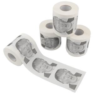 Trump Head Pattern Mixed Pulp Tissue Paper Roll
