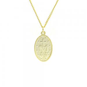 925 Silver Pendant  Necklace Coin Charm Jesus Women Fashion 2020 Cubic Zirconia