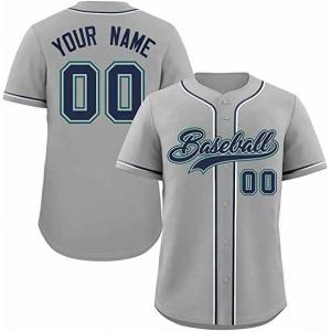 ODM Short Sleeve Baseball Shirts Jerseys Non Fading Washable