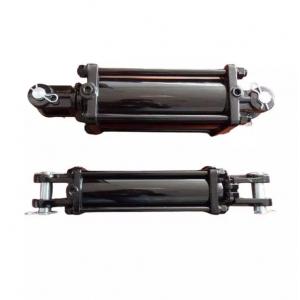 OEM custom heavy duty double acting tie rod hydraulic cylinder with clevis u rod ends