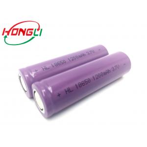China IMR18650 1200mah Lithium Ion Battery Cell Strong Charging Acceptance No Pollution wholesale