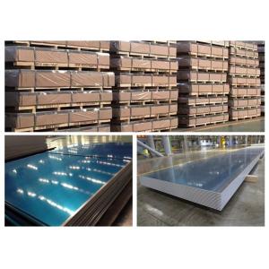 China 3004 H18 H14 Aluminum Sheet With Blue Cover Film 1mm - 3mm Typical Thickness wholesale