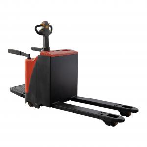 China Stand On Electric Pallet Lifter With PU Wheel 205mm Height supplier