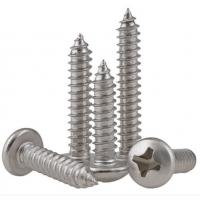 China M4 Cross Recessed Pan Head Tapping Screws DIN7981 Carbon Steel Nickel Plated on sale