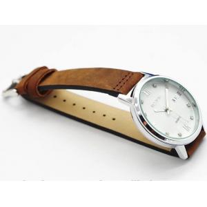 China Quartz Mens Stainless Steel Watch / Leisure Mens Leather Strap Watches supplier