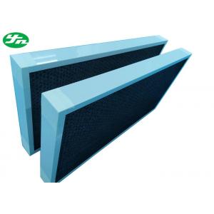 Pleated Panel Filter , Clean Room Air Filter Two In One Active Carbon Granule / H13 / 14