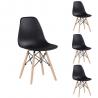 China 32.28in height Set Of 4 Dining Room Chairs / Polypropylene Plastic kitchen Chairs wholesale
