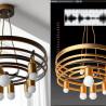 China Corniche Modern Brass Circular Chandelier with Adjustable Height for Indoor Rooms wholesale