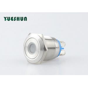 China LED Light Panel Mount Push Button Switch Screw Terminal 12 Volt Protected Against Dust supplier