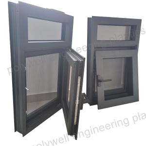China Modern Design Custom Casement Sliding Aluminum Folding Swing Window With Double Tempered Glass supplier