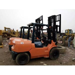 China Lifting Height 4500mm Used Toyota 7FD50 5 Ton Forklift supplier