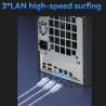 NAS Server N100 3-Network 8-Bay Interface Network Attached Storage Enclosure