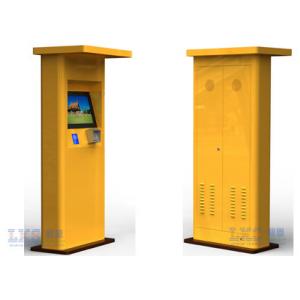 China Interactive Touch Screen Half Outdoor Kiosk Waterproof With TFT LCD Monitor supplier