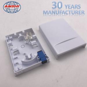 1 Port Single Fiber FTTH Distribution Box Socket Indoor Fibre Optic Termination Box