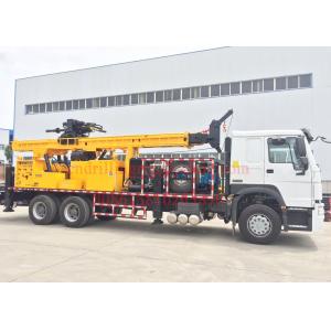 China Rotary Mobile Borehole Drilling Machine , Truck Mounted Water Well Drilling Equipment supplier