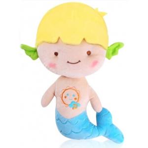 El bebé lindo rojo azul amarillo juega la muñeca los 20cm de la felpa de little mermaid los 25cm