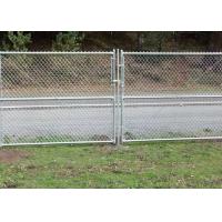 China F654 F900 Chain Link Double Swing Gate Zinc Coated With Round Post on sale