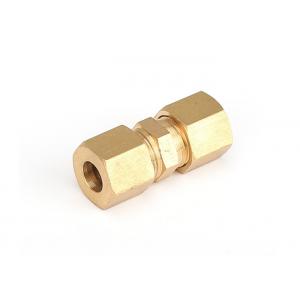Compression Tube Pipe Fitting Brass Straight Coupling OD Connector