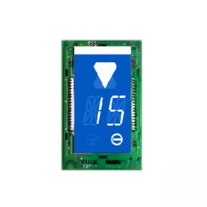 China Lift Elevator Segment LCD Floor Display Screen White Letter Elevator Spare Parts supplier