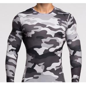 China Men Long Sleeve Sports Tight T Shirts Running T-Shirts Fast Drying Muscle Gym clothing supplier