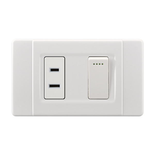 China Soquete bonde 118 * 75mm, interruptores do agregado familiar e soquetes modernos do interruptor da parede supplier