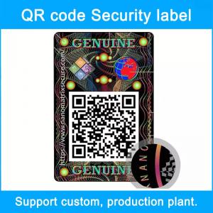 QR Code Scanning Query Multi Layer Label Anti Counterfeit Custom Wine Stickers