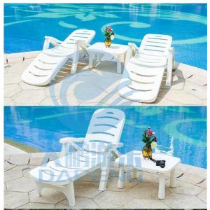 China Courtyard Swimming Pool Accessories Leisure Portable Folding Sun Lounger supplier