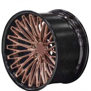 18 inch car wheels black bronze brush forged car rim PCD 5x120 forged car wheels