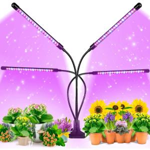 China Adjustable Gooseneck 4 Head Timing Led Plant Grow Lamp supplier