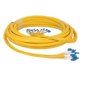 China cabo de fibra ótica empacotado manutenção programada Singlemode 24C do remendo do cabo de ramo do ST do SC FC do LC da ligação em ponte de 2.0mm supplier