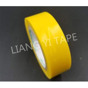 Yellow Rubber Adhesive Electrical PVC Insulation Tape 0.10mm - 0.22mm Thickness