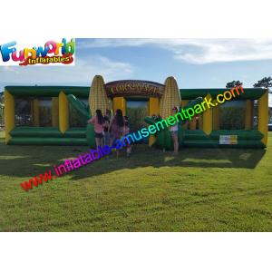 China EN71 Awasome Sports Games Inflatable Corn Laser Maze  With Digital Painting Farm supplier