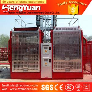 China Single Cage and Double Cages Construction Passenger hoist supplier