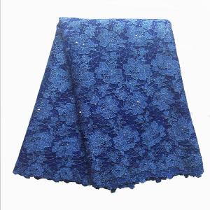 China 2015 product pearl beads embroidery design african net lace fabric women lace fabric supplier