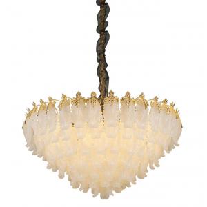 Villa Hotel Gold Crystal Chandelier Pendant Light L52*H33cm AC85V To 265V