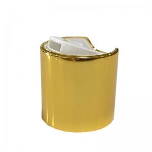 China 24/410 Shiny Gold Alu Disc Top Cap for Bottle Samples US 0.01/Piece Request Sample supplier