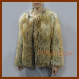 knitted Fox fur coat