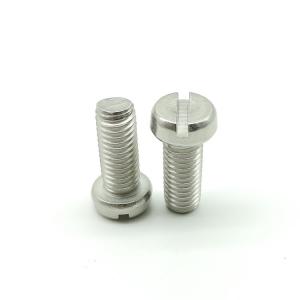 China Stainless Steel M5 M2 Slotted Cheese Head Machine Screw A2-70 DIN 84 supplier
