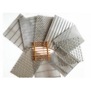 China Copper Architectural Wire Mesh , Cable Rod Weave Architectural Metal Screen supplier