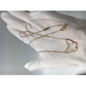 Van Cleef And Arpels Butterfly Necklace , 18k Yellow Gold Lucky Alhambra Bracelet