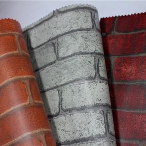 China 60cm*10m Roll Brick Design Pvc Wall Stickers Waterproof Easy Installation supplier