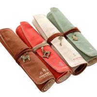 China FRESH AND FASHIONABLE LARGE CAPACITY PEN BAG PENCIL CASE SIMPLE CREATIVE JUNIOR HIGH SCHOOL MEN AND WOMEN CANVAS PENCIL on sale