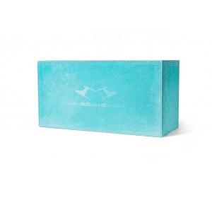 China Exquisite Rectangle Large Velvet Gift Box , Blue Velvet Jewelry Box supplier