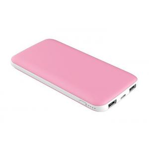 China Polymer Plastic Power Bank 10000 Milliampere Battery Capacity With Double Usb Ports wholesale